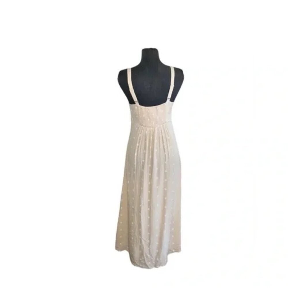 NWT OLD NAVY - Polka-Dot Smocked Maxi Slip Rayon  Dress for Women Small - Picture 2 of 7